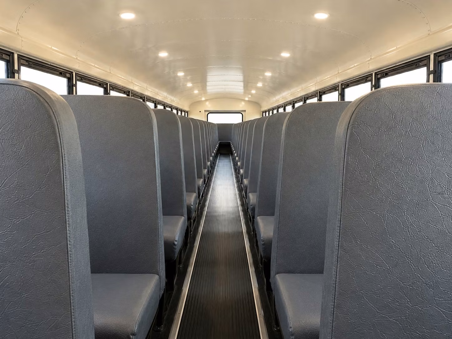 school bus inside